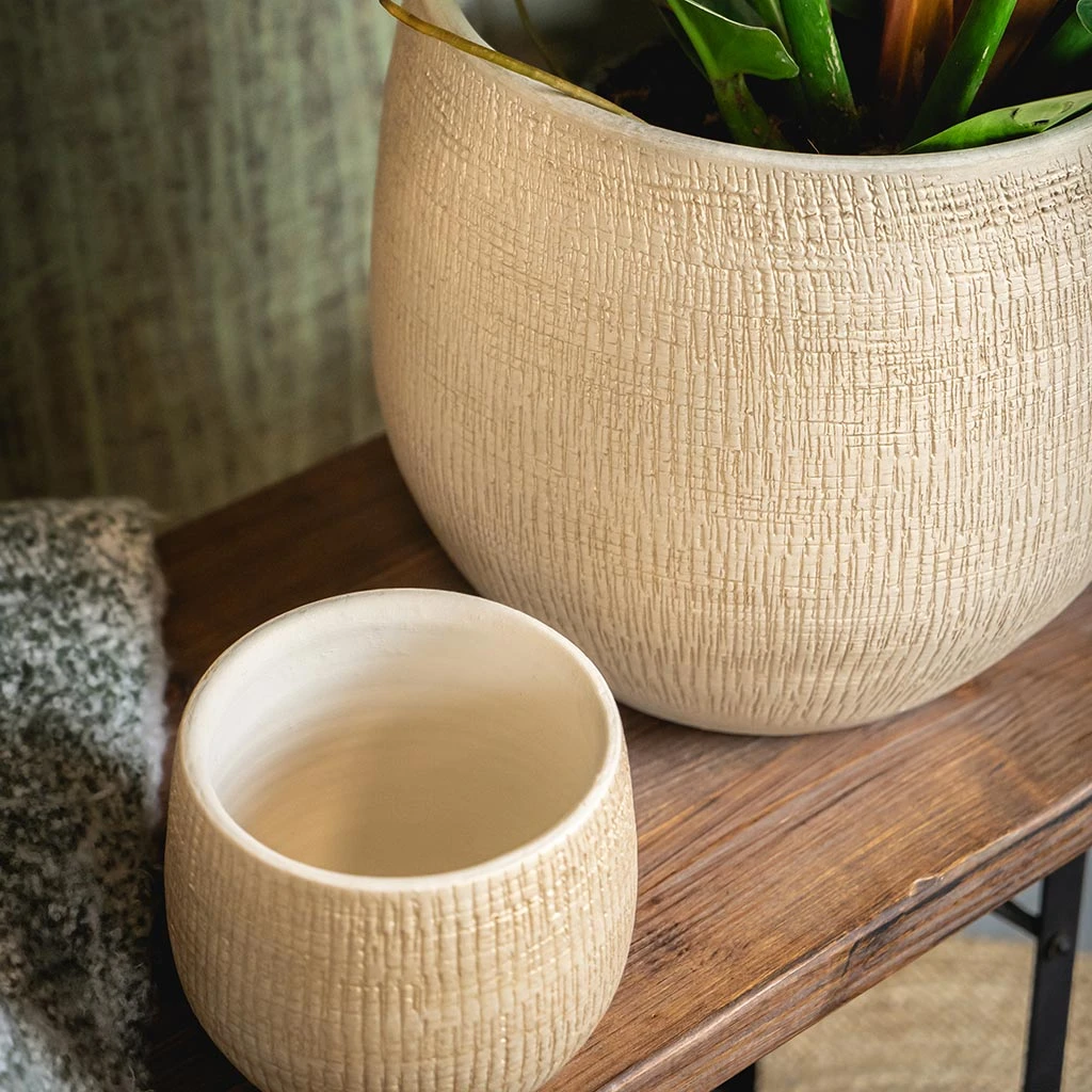 Ryan Plant Pot - Sand Gold 2 Ryan Plant Pot - Sand Gold - Image 2