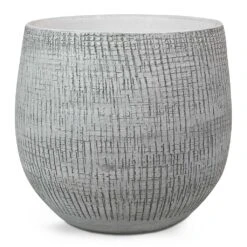 Ryan Plant Pot - White Black -Indoor Plant Store Ryan Plant Pot White Black Medium