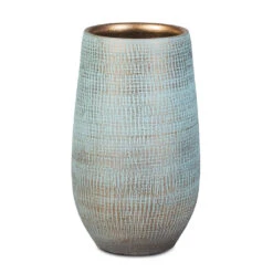Ryan Plant Vase - Blue Gold