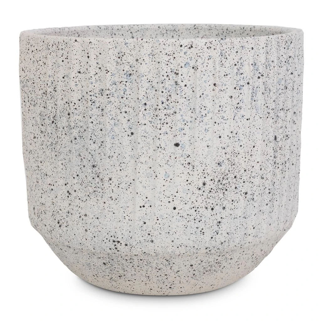 Solento Plant Pot - White Speckle 1 Solento Plant Pot - White Speckle