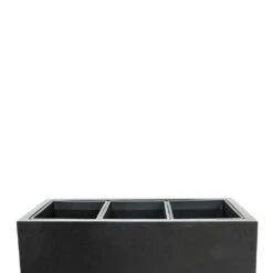 Solid Rectangle Planter - Dark Grey -Indoor Plant Store Solid Trough Planter Dark Grey 110x40x40cm 4