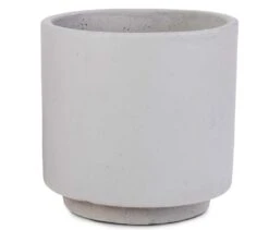 Vigo Plant Pot With Wooden Stand - Concrete Grey 12 Vigo Plant Pot With Wooden Stand - Concrete Grey -Indoor Plant Store Vigo Plant Pot with Wooden Stand Concrete Grey 19x29cm Pot